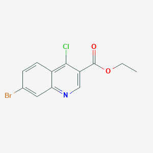 molecular formula C12H9BrClNO2 B1590664 Ethyl 7-bromo-4-chloroquinoline-3-carboxylate CAS No. 206257-41-2