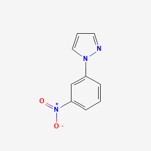 molecular formula C9H7N3O2 B1590665 1-(3-nitrophenyl)-1H-pyrazole CAS No. 25688-18-0