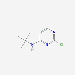 molecular formula C8H12ClN3 B1590668 N-叔丁基-2-氯嘧啶-4-胺 CAS No. 876521-19-6