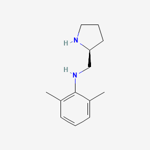 molecular formula C13H20N2 B1590678 (S)-(+)-2-(2,6-二甲苯基甲基)吡咯烷 CAS No. 70371-56-1