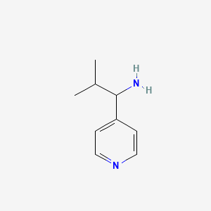 molecular formula C9H14N2 B1590681 2-Methyl-1-(pyridin-4-yl)propan-1-amine CAS No. 62398-35-0