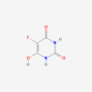 molecular formula C4H3FN2O3 B1590683 5-Fluoropyrimidine-2,4,6-triol CAS No. 767-80-6