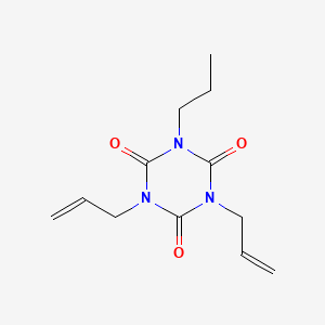 molecular formula C12H17N3O3 B1590689 1,3-Diallyl-5-propyl-1,3,5-triazinane-2,4,6-trione CAS No. 5320-25-2