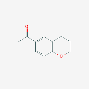 molecular formula C11H12O2 B1590697 1-(3,4-dihydro-2H-1-benzopyran-6-yl)ethan-1-one CAS No. 58621-52-6
