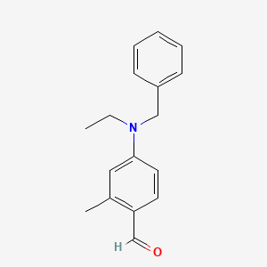molecular formula C17H19NO B1590707 4-[Benzyl(ethyl)amino]-2-methylbenzaldehyde CAS No. 77147-13-8