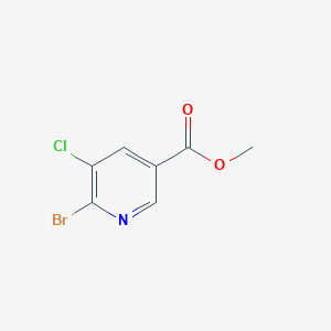 molecular formula C7H5BrClNO2 B1590709 Methyl 6-bromo-5-chloronicotinate CAS No. 78686-80-3