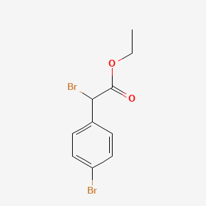 molecular formula C10H10Br2O2 B1590713 Ethyl 2-bromo-2-(4-bromophenyl)acetate CAS No. 77143-76-1