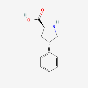 molecular formula C11H13NO2 B1590718 trans-4-Phenyl-L-proline CAS No. 96314-26-0