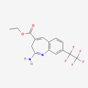 molecular formula C15H13F5N2O2 B1590731 Toll-like receptor modulator CAS No. 926927-42-6