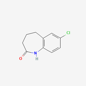 molecular formula C10H10ClNO B1590746 2H-1-苯并氮杂卓-2-酮，7-氯-1,3,4,5-四氢- CAS No. 22344-77-0