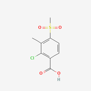 molecular formula C9H9ClO4S B1590753 2-Chloro-3-methyl-4-(methylsulfonyl)benzoic acid CAS No. 106904-09-0