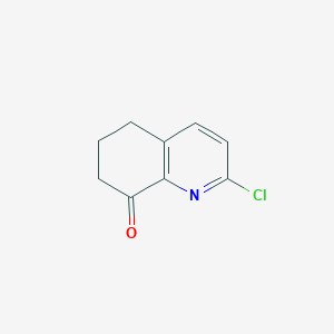 molecular formula C9H8ClNO B1590763 2-Chloro-6,7-dihydroquinolin-8(5H)-one CAS No. 129337-86-6