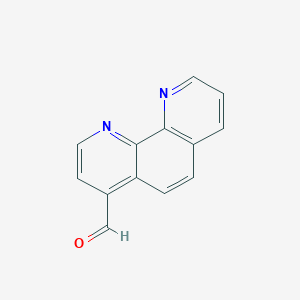 molecular formula C13H8N2O B1590764 1,10-Phenanthroline-4-carbaldehyde CAS No. 31301-30-1