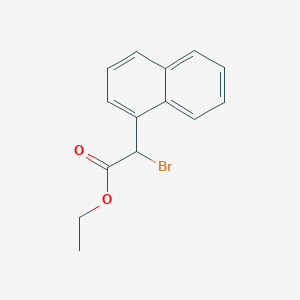 molecular formula C14H13BrO2 B1590766 Ethyl 2-bromo-2-(naphthalen-1-yl)acetate CAS No. 96155-82-7