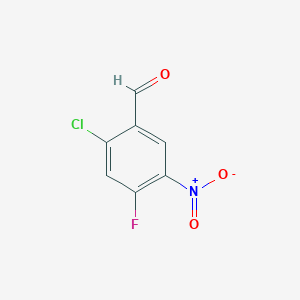 molecular formula C7H3ClFNO3 B1590772 2-氯-4-氟-5-硝基苯甲醛 CAS No. 99329-85-8