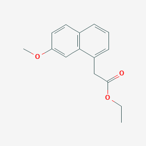 molecular formula C15H16O3 B1590773 7-甲氧基-1-萘乙酸乙酯 CAS No. 6836-21-1