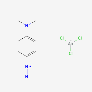 molecular formula C8H10N3.Cl3Zn<br>C8H10Cl3N3Zn B1590779 4-(Dimethylamino)benzenediazonium trichlorozincate CAS No. 6087-56-5