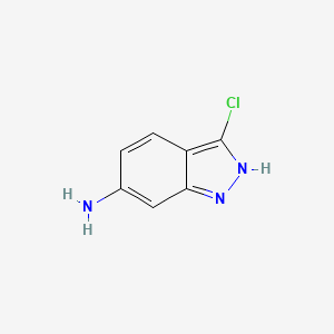 molecular formula C7H6ClN3 B1590782 3-氯-1H-吲哚-6-胺 CAS No. 21413-23-0