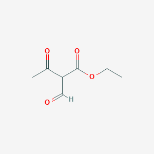 molecular formula C7H10O4 B1590783 Ethyl 2-formyl-3-oxobutanoate CAS No. 33142-24-4