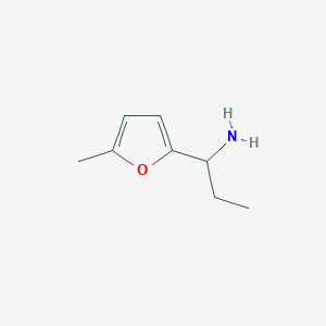molecular formula C8H13NO B1590785 1-(5-甲基呋喃-2-基)丙胺 CAS No. 64271-00-7