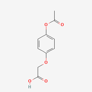 molecular formula C10H10O5 B1590799 2-(4-乙酰氧基苯氧基)乙酸 CAS No. 20872-29-1