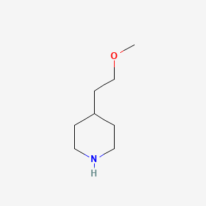 molecular formula C8H17NO B1590803 4-(2-甲氧基乙基)哌啶 CAS No. 70724-70-8