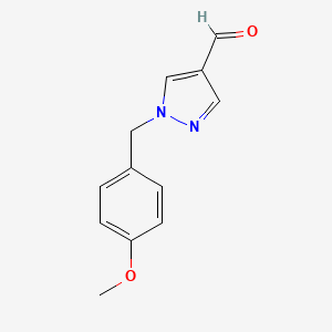 molecular formula C12H12N2O2 B1590804 1-(4-甲氧基苄基)-1H-吡唑-4-甲醛 CAS No. 153687-35-5