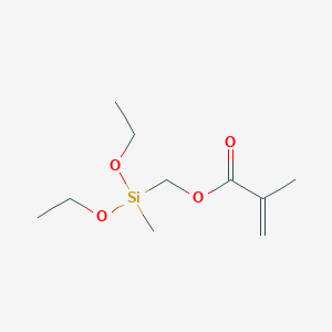 molecular formula C10H20O4Si B1590806 (METHACRYLOXYMETHYL)METHYLDIETHOXYSILANE CAS No. 3978-58-3
