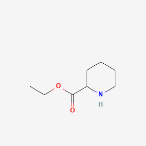 molecular formula C9H17NO2 B1590813 Ethyl 4-methylpiperidine-2-carboxylate CAS No. 35677-84-0