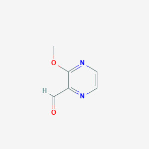 molecular formula C6H6N2O2 B1590816 3-甲氧基吡嗪-2-甲醛 CAS No. 63874-90-8