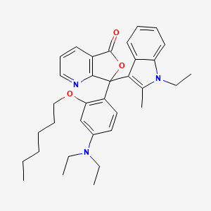 Furo[3,4-b]pyridin-5(7H)-one, 7-[4-(diethylamino)-2-(hexyloxy)phenyl]-7-(1-ethyl-2-methyl-1H-indol-3-yl)-