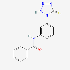 molecular formula C14H11N5OS B1590854 N-(3-(5-Mercapto-1H-tetrazol-1-yl)phenyl)benzamide CAS No. 63967-10-2