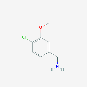 molecular formula C8H10ClNO B1590857 (4-Chloro-3-methoxyphenyl)methanamine CAS No. 247569-42-2