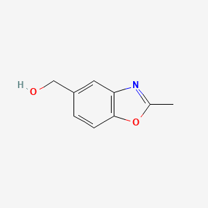 molecular formula C9H9NO2 B1590862 (2-甲基苯并[d]恶唑-5-基)甲醇 CAS No. 136663-38-2