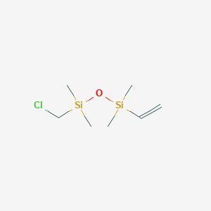 molecular formula C7H17ClOSi2 B1590873 Disiloxane, 1-(chloromethyl)-3-ethenyl-1,1,3,3-tetramethyl- CAS No. 88456-93-3