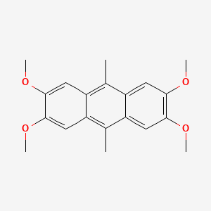 molecular formula C20H22O4 B1590876 2,3,6,7-Tetramethoxy-9,10-dimethylanthracene CAS No. 13985-15-4