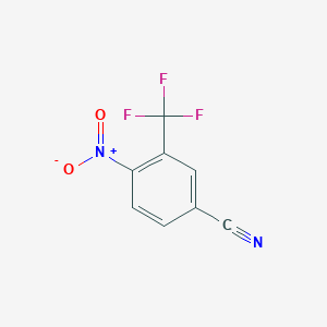 molecular formula C8H3F3N2O2 B1590880 4-Nitro-3-(trifluoromethyl)benzonitrile CAS No. 320-36-5