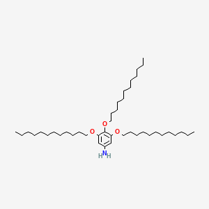 molecular formula C42H79NO3 B1590890 3,4,5-Tris(dodecyloxy)aniline CAS No. 151237-05-7