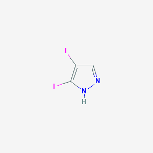 molecular formula C3H2I2N2 B1590903 3,4-二碘-1H-吡唑 CAS No. 6645-70-1