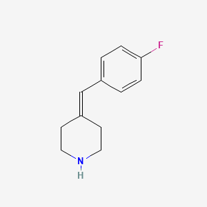 molecular formula C12H14FN B1590906 4-[(4-Fluorophenyl)methylene]piperidine CAS No. 661452-53-5
