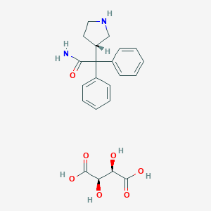 molecular formula C22H26N2O7 B159092 Darifenacin_dealkyl_tartrate CAS No. 134002-26-9