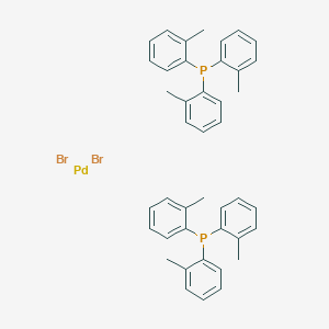 B1590930 trans-Dibromo[bis(tri-o-tolylphosphine)]palladium(II) CAS No. 24554-43-6