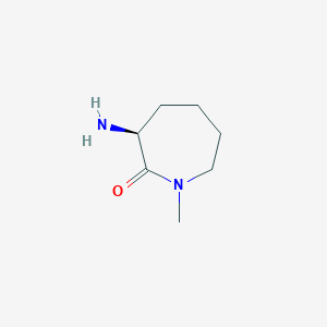 molecular formula C7H14N2O B1590933 (S)-3-amino-1-methylazepan-2-one CAS No. 209983-96-0