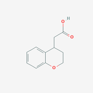 molecular formula C11H12O3 B1590937 2-(Chroman-4-yl)acetic acid CAS No. 5655-26-5