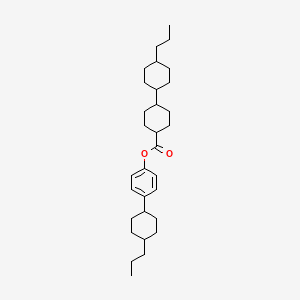 molecular formula C31H48O2 B1590939 4-(trans-4-Propylcyclohexyl)phenyl-trans-(4-propylcyclohexyl)cyclohexanecarboxylate CAS No. 88038-92-0