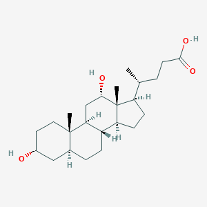 molecular formula C24H40O4 B159094 异脱氧胆酸 CAS No. 1912-55-6