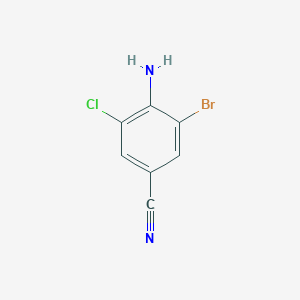 molecular formula C7H4BrClN2 B1590959 4-氨基-3-溴-5-氯苯甲腈 CAS No. 201857-39-8