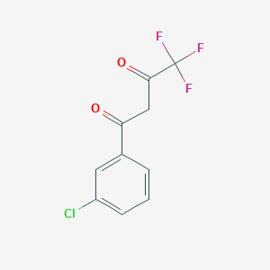 molecular formula C10H6ClF3O2 B1590961 1-(3-Chlorophenyl)-4,4,4-trifluorobutane-1,3-dione CAS No. 23975-61-3