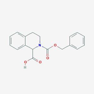 molecular formula C18H17NO4 B1590962 2-((Benzyloxy)carbonyl)-1,2,3,4-tetrahydroisoquinoline-1-carboxylic acid CAS No. 22914-95-0