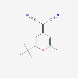 molecular formula C13H14N2O B1590963 2-(2-(tert-Butyl)-6-methyl-4H-pyran-4-ylidene)malononitrile CAS No. 225378-53-0
